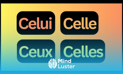 Grammaire A2 n°27 Les Pronoms Démonstratifs Celle ci Celui là