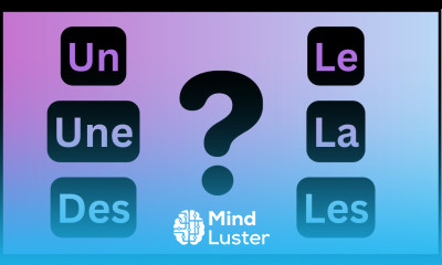 Grammaire A1 Articles Définis ou Indéfinis