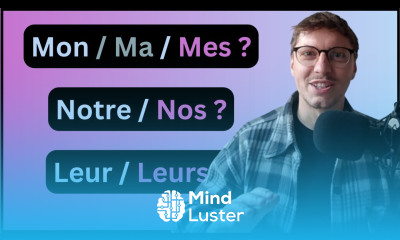 French for Beginners Lesson 9a L adjectif Possessif