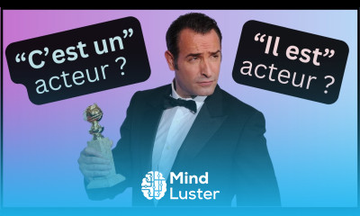 Grammaire A1 Identify Describe Someone in French C est un Il est