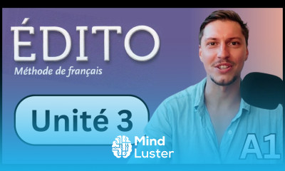 Édito A1 Unit 3 Beginner Full French class
