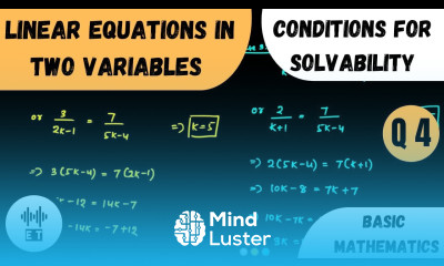 Learn Linear Equations In Two Variables Conditions For Solvability ...