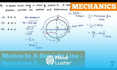 Motion In A Straight Line Questions 3 Mechanics