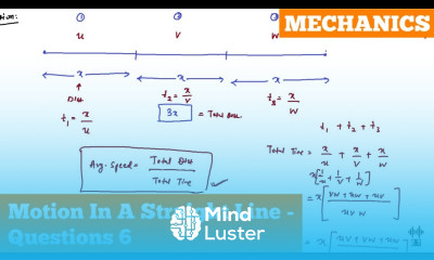 Motion In A Straight Line Questions 6 Mechanics