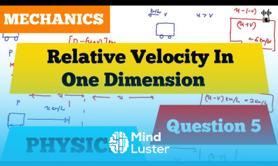Relative Velocity In One Dimension Question 5 Mechanics