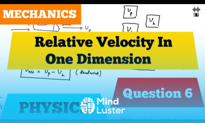 Relative Velocity In One Dimension Question 6 Mechanics