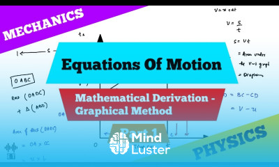 Equations Of Motion Mathematical Derivation Graphical Method Part 1 Mechanics