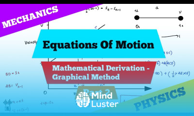 Equations Of Motion Mathematical Derivation Graphical Method Part 2 Mechanics