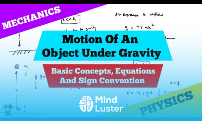 Motion Of An Object Under Gravity Basic Concepts Equations And Sign Convention Mechanics