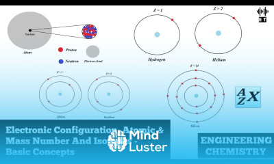 Electronic Configuration Atomic Mass Numbers And Isotopes Basic Concepts Engineering Chemistry