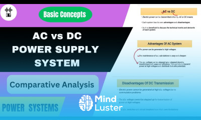 AC vs DC Power Supply System Comparative Analysis Power Systems