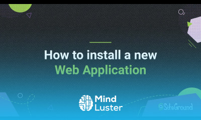 How to install an Application on SiteGround hosting Tutorial