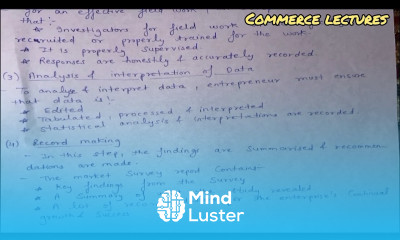 Steps in market survey class 11 entrepreneurship notes