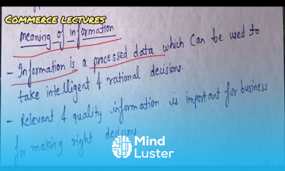 Information meaning sources producers class 11 entrepreneurship notes