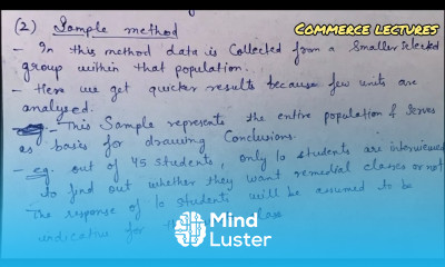 Methods of collecting data census and sample class 11 entrepreneurship notes