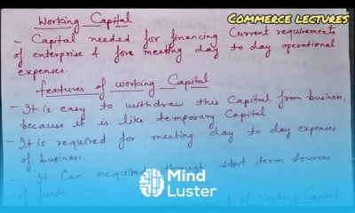 Fixed capital working capital capital structure meaning features sources factors affecting