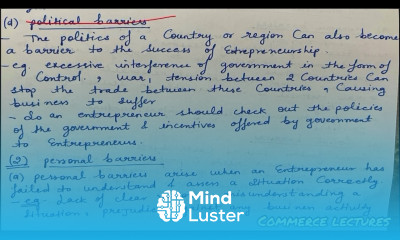 Barriers to entrepreneurship class 11 entrepreneurship development notes