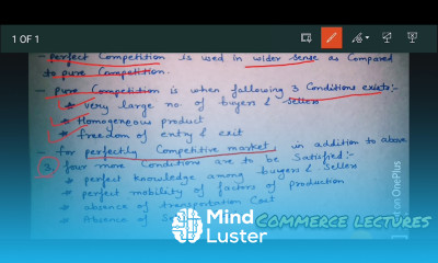 perfect competition and pure competition class 11 microeconomics notes