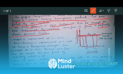 demand curve under perfect competition class 11 microeconomics notes