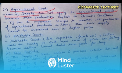 Exceptions to law of supply class 11 Microeconomics notes