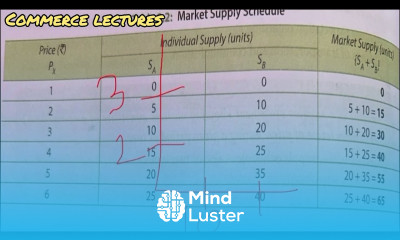 Why market supply curve is flatter class 11 Microeconomics notes