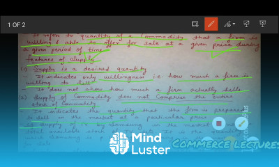 meaning and features of supply class 11 microeconomics notes