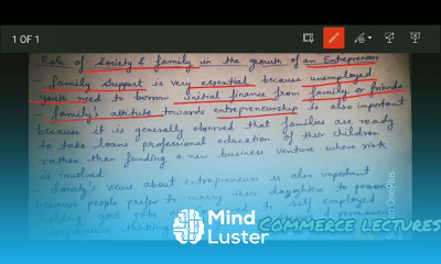 role of society and family in growth of an entrepreneur class 11 entrepreneurship notes