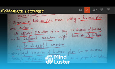 business plan execution key for successful execution of plan class 11 entrepreneurship notes