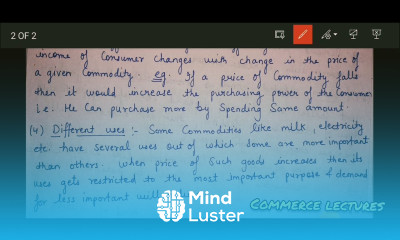 reasons for law of demand class 11 microeconomics notes