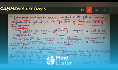 position of promoters class 11 business studies formation of a company notes