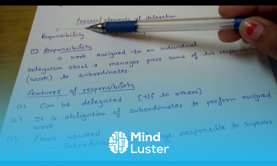 Process elements of delegation class 12 business studies business organisation and management