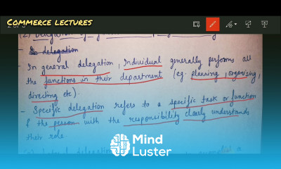 types of delegation of authority business organisation and management bcom mcom bba mba