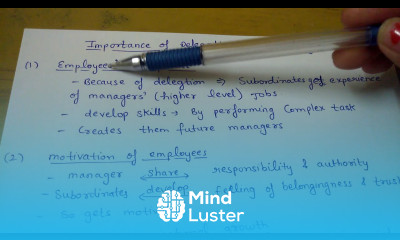 Importance of Delegation of Authority class 12 bst business organisation management