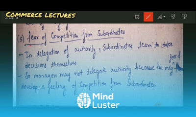 problems or obstacles in delegation business organisation and management bcom mcom mba bba