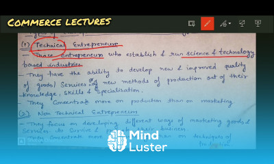 technical and non technical entrepreneurs types of entrepreneurs based on technology class 11