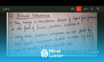 pure spontaneous induced motivated entrepreneurs class 11 entrepreneurship development