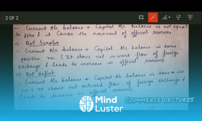 equilibrium and disequilibrium of bop balance of payments class 12 macroeconomics notes
