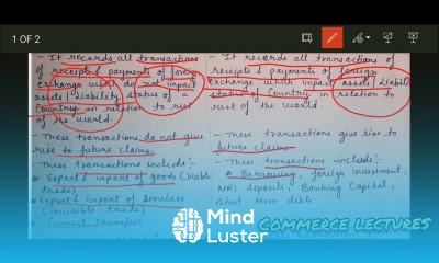 difference between current account bop and capital account bop class 12 macroeconomics notes