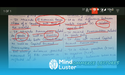 difference between balance of trade and balance of payments class 12 macroeconomics notes