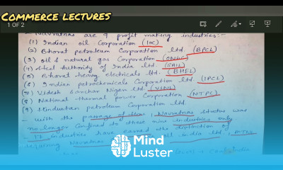 Navratanas class 12 Indian economic development