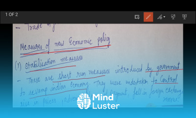 measures of new economic policy stabilisation measures and structural adjustments class 12 eco
