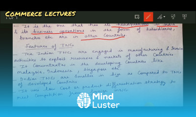 Indian transnational corporation TNCs and its features business organisation and management