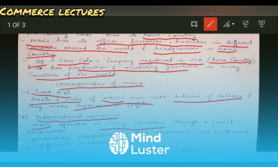 multinational corporations and its characteristics business organisation and management bcom