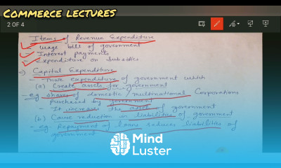 budget expenditure revenue expenditure capital expenditure class 12 macroeconomics