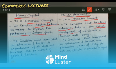 difference between human capital and human development class 12 Indian economic development