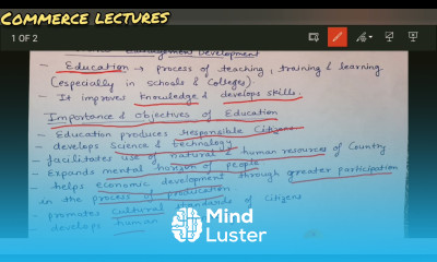 education as an essential element of human resource development class 12 Indian economy