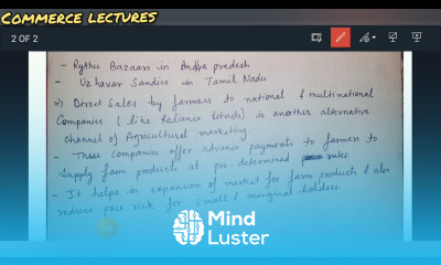 Alternative marketing channels A Ray of hope class 12 Indian economic development