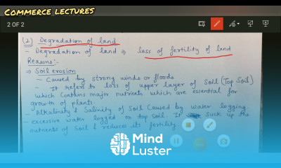 excessive exploitation of natural resources class 12 Indian economic development