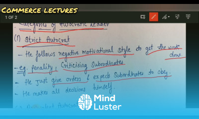 categories of autocratic leadership strict benevolent manipulative autocrat business org mgt