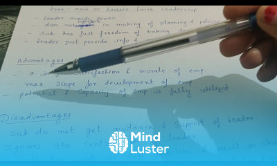 Free rein Laissez faire leadership class 12 business organisation and management b com